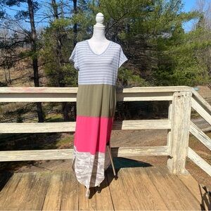 Simply Southern Colorblock Maxi with Camo